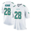 M.Dolphins #28 De'Von Achane Player White Home Game Odoa Stitched Jerseys
