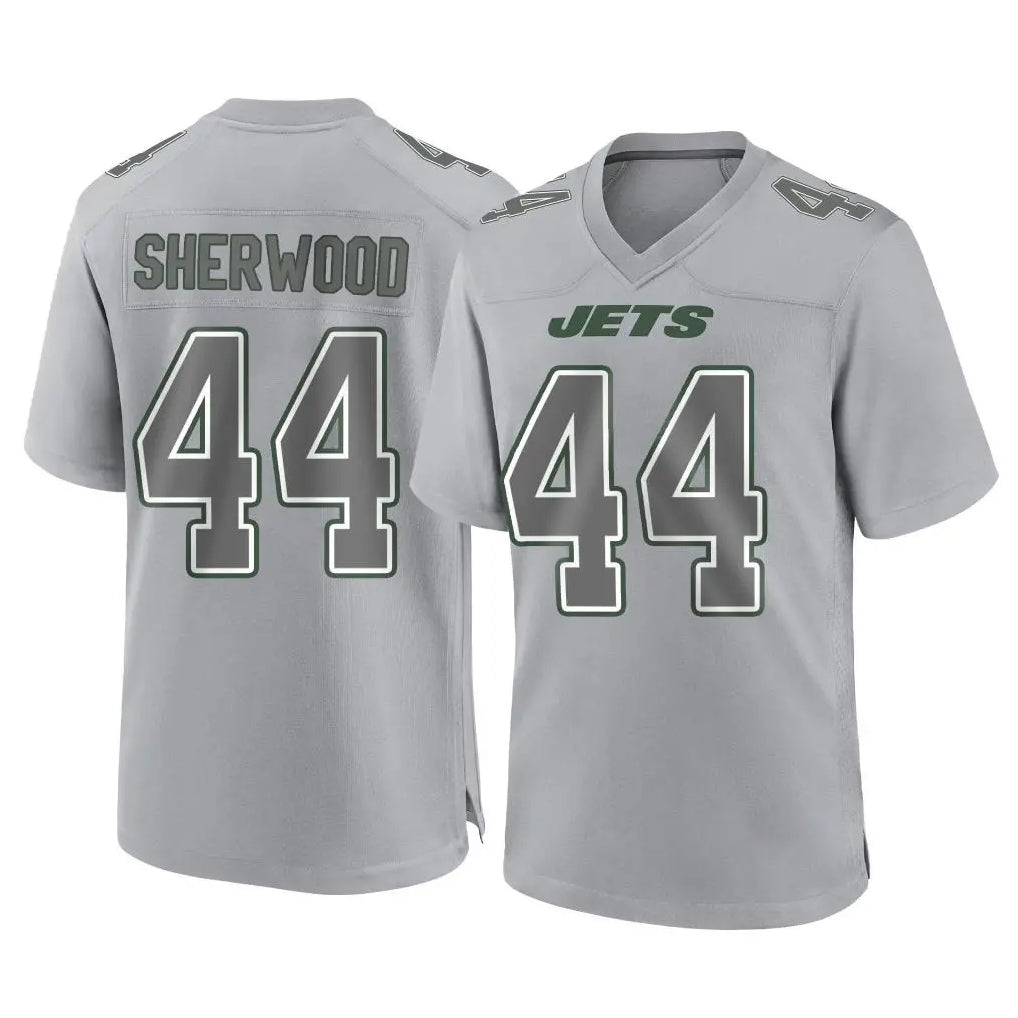 NY.Jets #44 Jamien Sherwood Player Gray Limited Atmosphere Fashion Home Game Odoa Stitched Jerseys