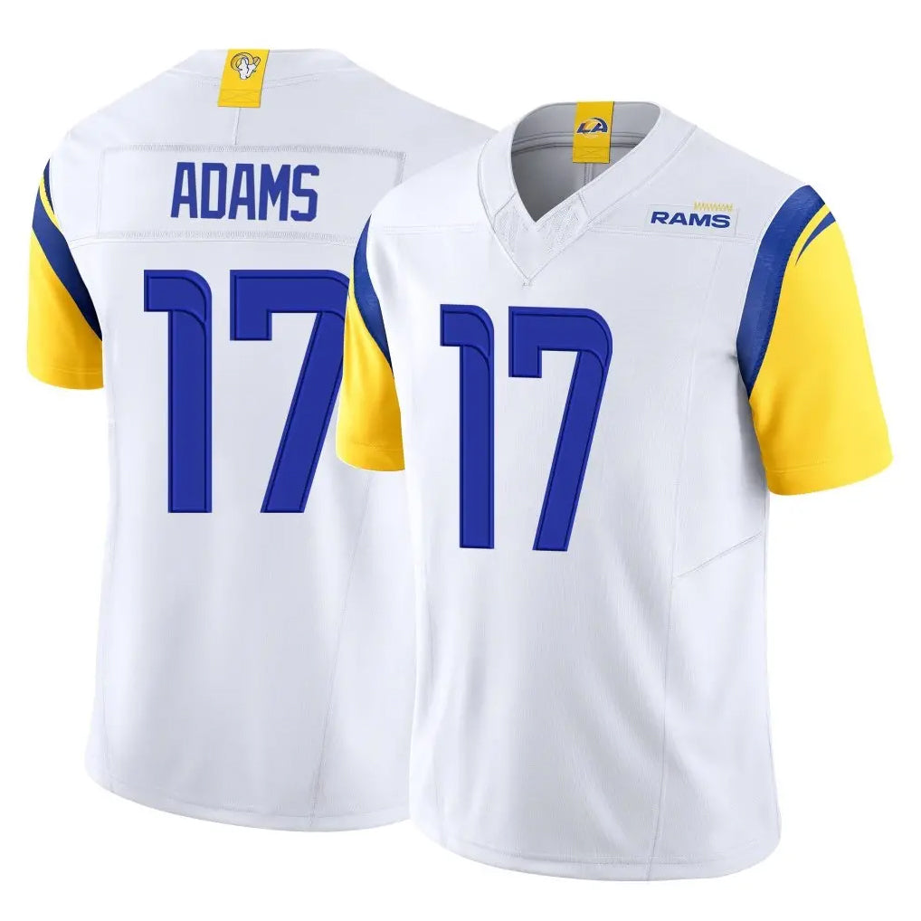 LA.Rams #17 Davante Adams Player White Limited Vapor F.U.S.E. Home Game Odoa Stitched Jerseys