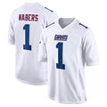 NY.Giants #1 Malik Nabers Player White Fashion Limited Home Game Odoa Stitched Jerseys