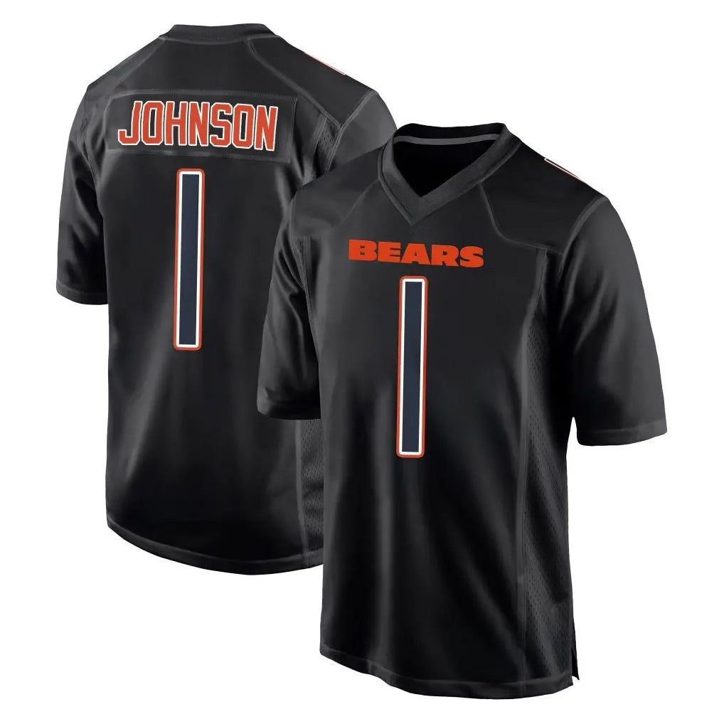 C.Bears #1 Jaylon Johnson Player Carbon Black Fashion Game Odoa Stitched Jerseys