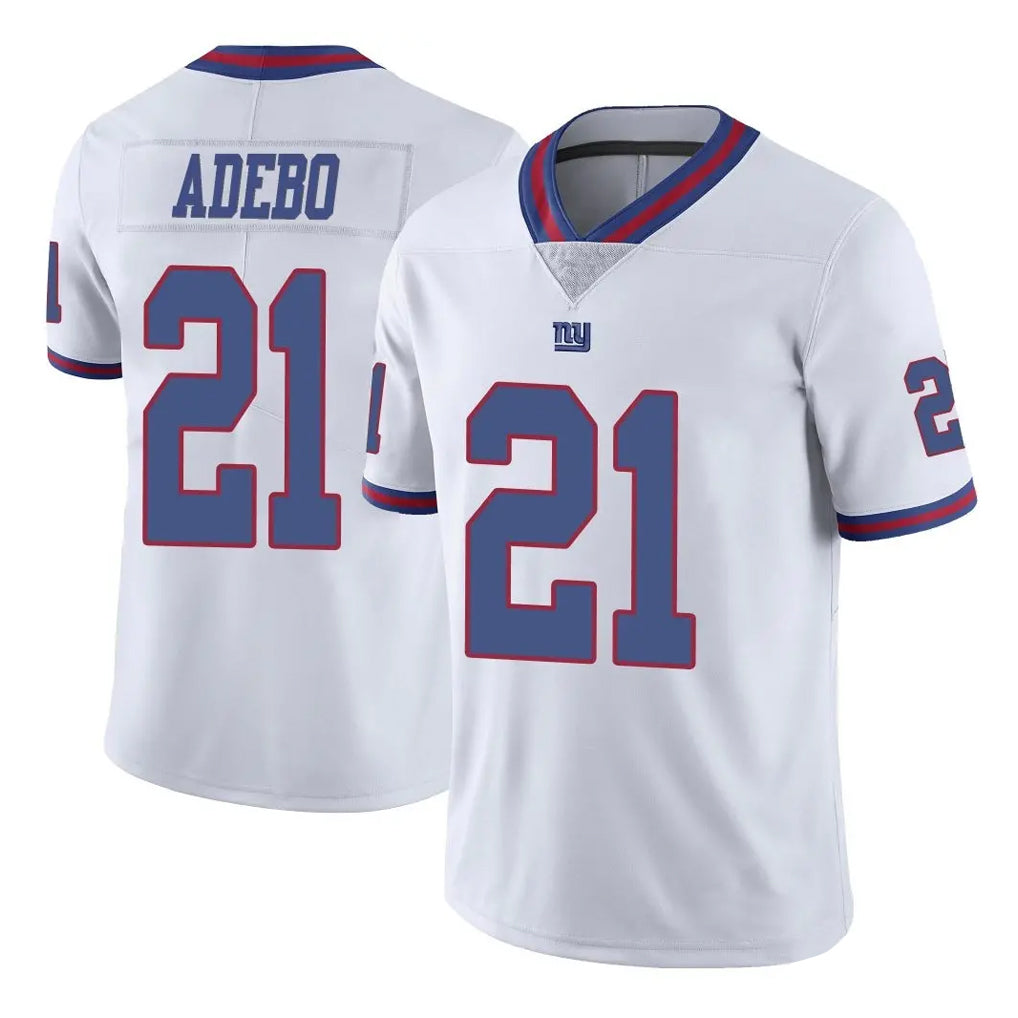 NY.Giants #21 Paulson Adebo Player White Color Rush Home Game Odoa Stitched Jerseys