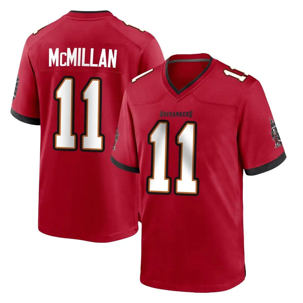 TB.Buccaneers #11 Jalen McMillan Player Red Home Game Odoa Stitched Jerseys