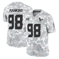 H.Texans #98 Sheldon Rankins Player Arctic Camo Salute To Service Limited Game Odoa Stitched Jerseys