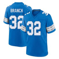 D.Lions #32 Brian Branch Player Blue Alternate Home Game Odoa Stitched Jerseys