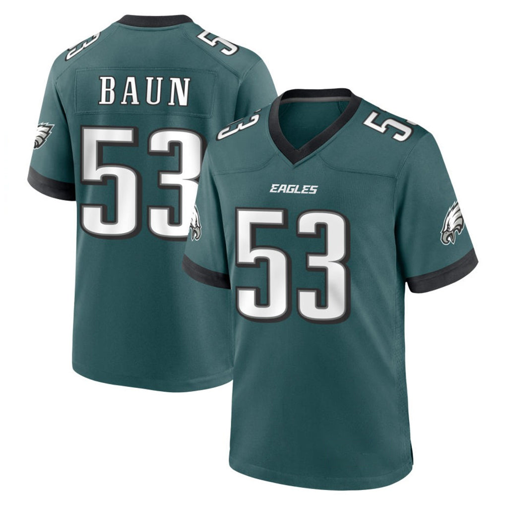 P.Eagles #53 Zack Baun Player Green Home Game Odoa Stitched Jerseys