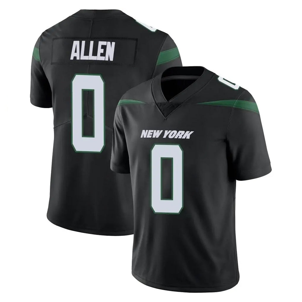 NY.Jets #0 Braelon Allen Player Stealth Black Limited Vapor Home Game Odoa Stitched Jerseys