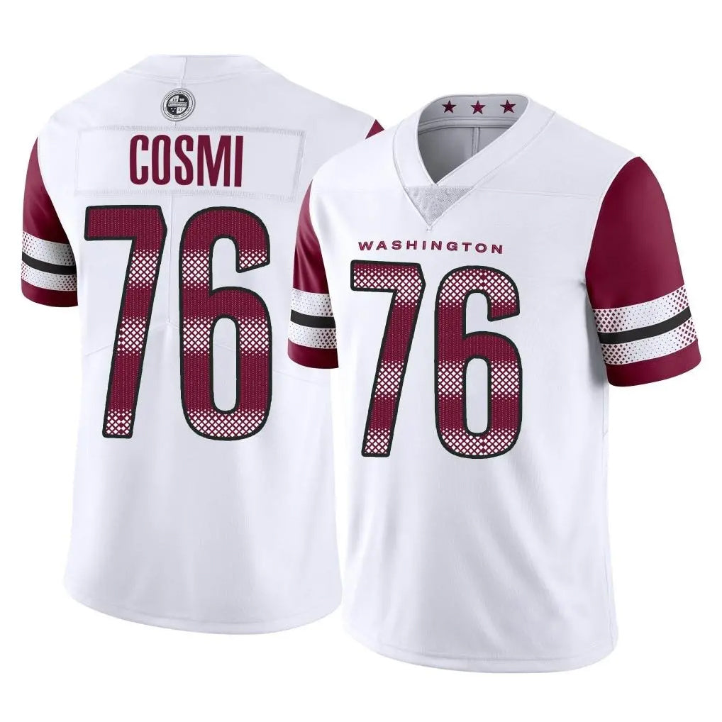 W.Commanders #76 Sam Cosmi Player White Limited Vapor Home Game Odoa Stitched Jerseys
