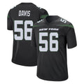 NY.Jets #56 Demario Davis Player Stealth Black Home Game Odoa Stitched Jerseys