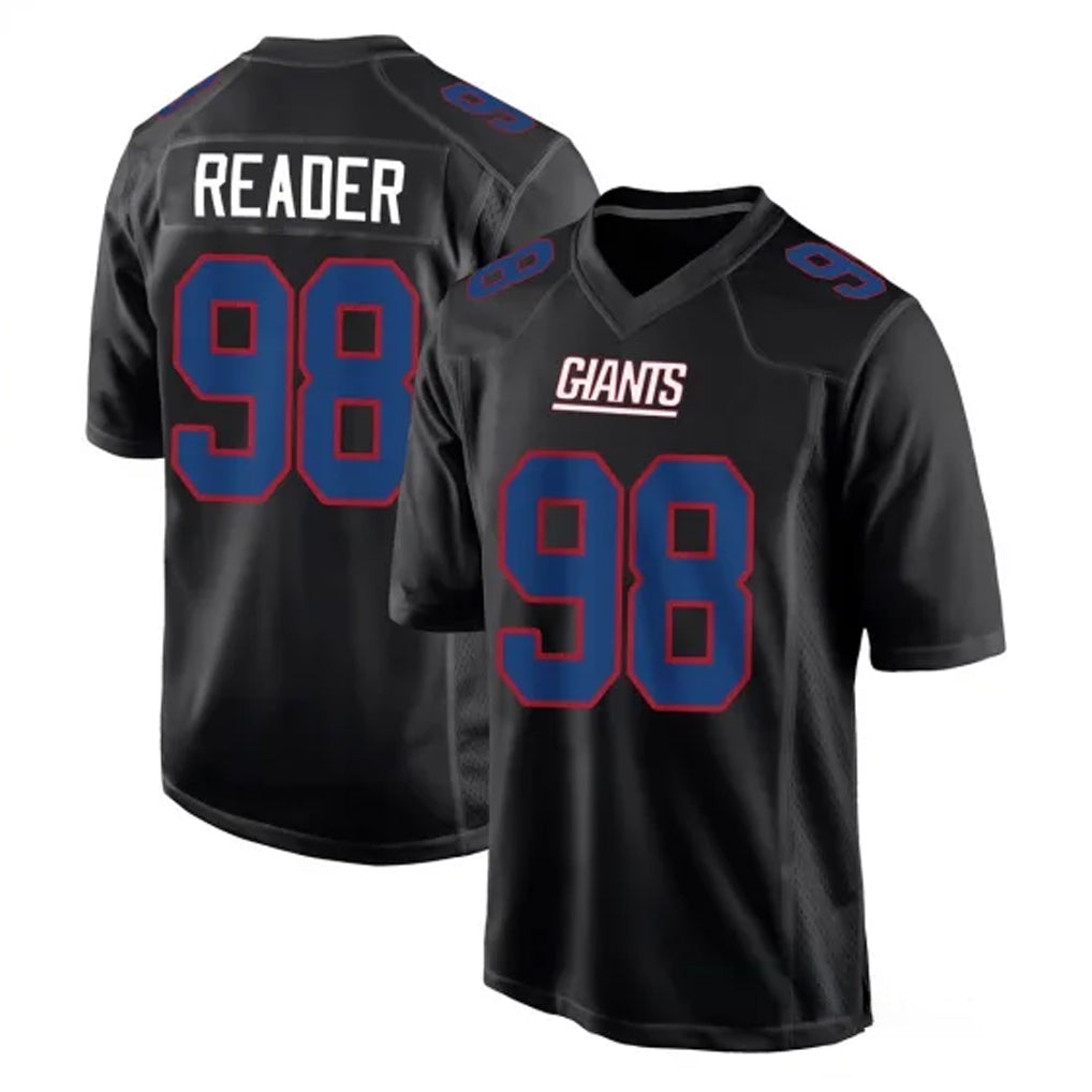 NY.Giants #98 DJ Reader Player Carbon Fashion Limited Home Game Odoa Stitched Jerseys
