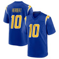 LA.Chargers #10 Justin Herbert Player Royal Home Game Odoa Stitched Jerseys