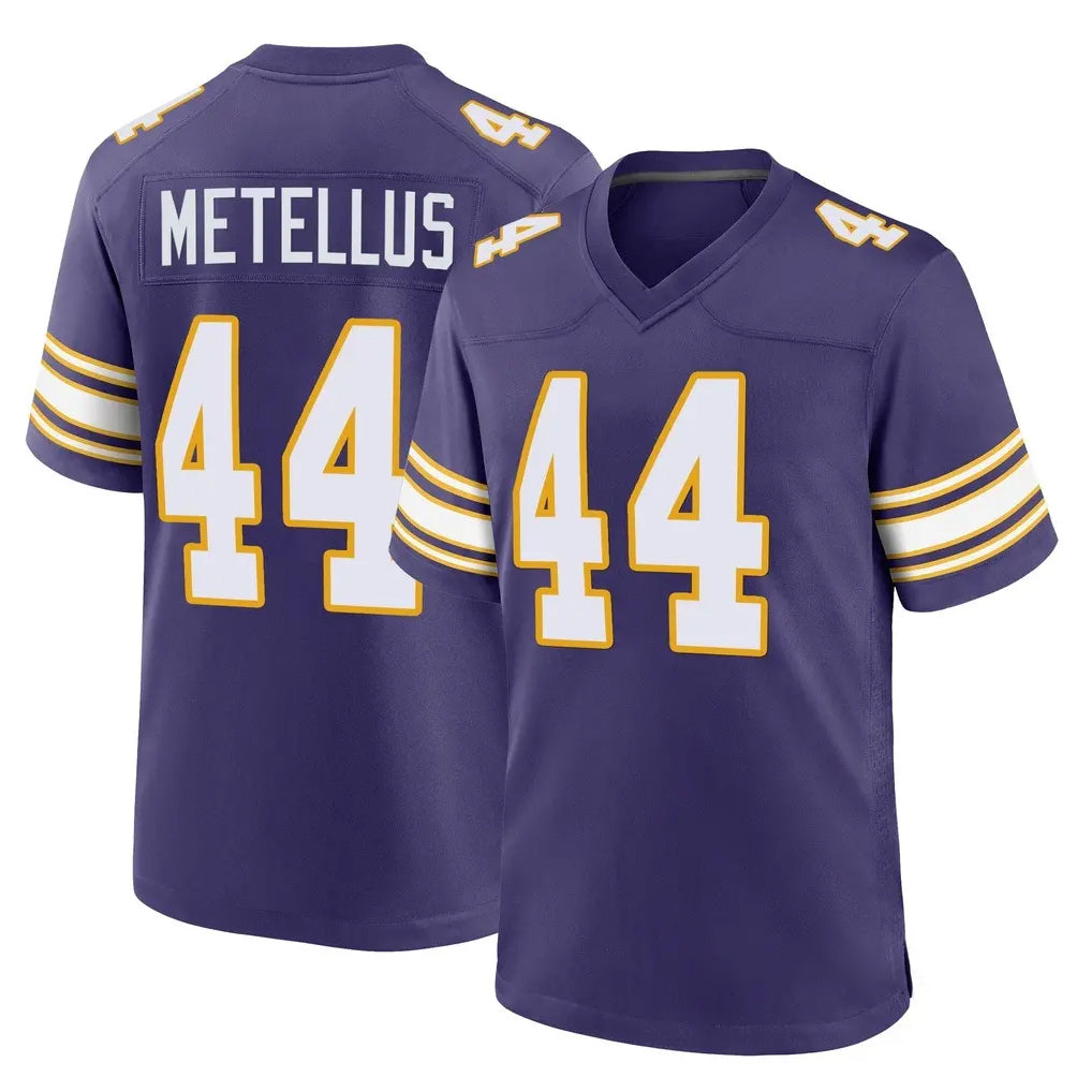 M.Vikings #44 Josh Metellus Player Purple Classic Home Game Odoa Stitched Jerseys