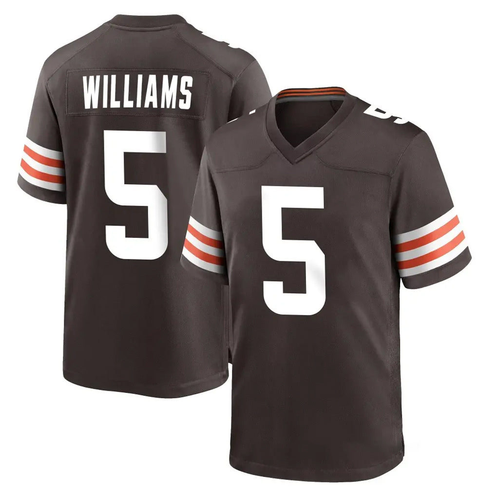 C.Browns #5 Quincy Williams Player Brown Home Game Odoa Stitched Jerseys