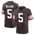 C.Browns #5 Quincy Williams Player Brown Home Game Odoa Stitched Jerseys