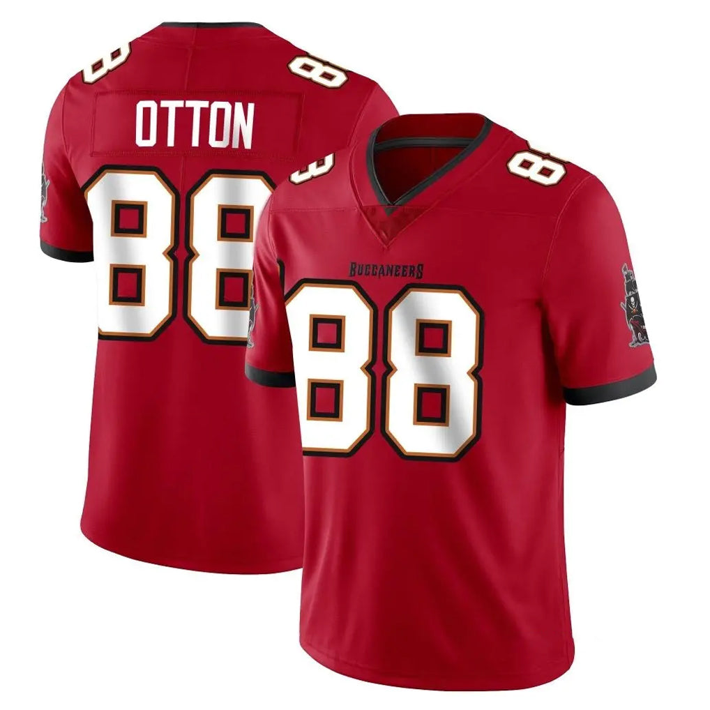 TB.Buccaneers #88 Cade Otton Player Red Limited Vapor Home Game Odoa Stitched Jerseys