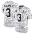 NO.Saints #3 Travis Etienne Jr. Player Arctic Camo Salute To Service Limited Game Odoa Stitched Jerseys