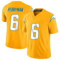 LA.Chargers #6 Denzel Perryman Player Gold Limited Vapor F.U.S.E. Home Game Odoa Stitched Jerseys
