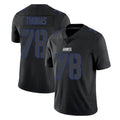 NY.Giants #78 Andrew Thomas Player Black Impact Limited Home Game Odoa Stitched Jerseys