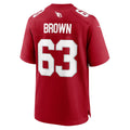 Odoa A.Cardinals #63 Evan Brown Cardinal Team Game Jersey
