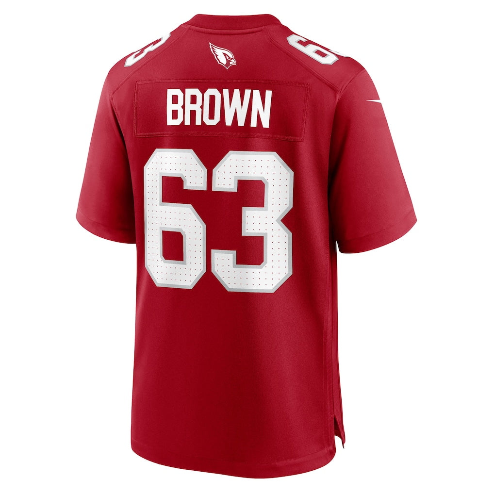 Odoa A.Cardinals #63 Evan Brown Cardinal Team Game Jersey