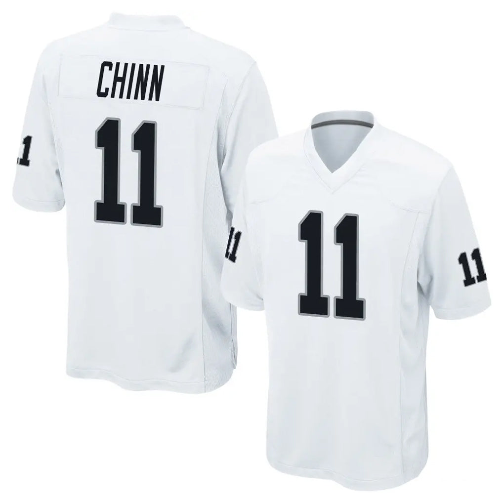 LV.Raiders #11 Jeremy Chinn Player White Home Game Odoa Stitched Jerseys