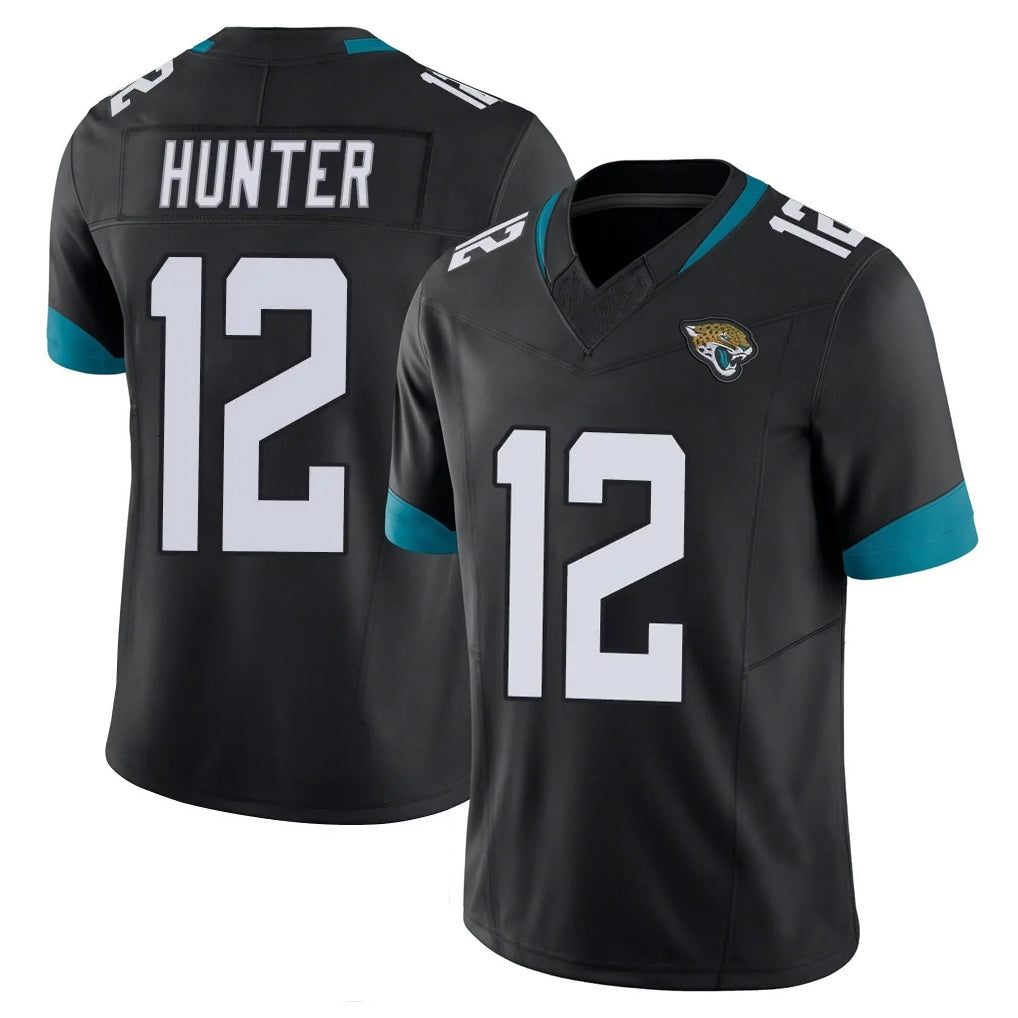 J.Jaguars #12 Travis Hunter Player Black Vapor F.U.S.E. Limited Home Game Odoa Stitched Jerseys