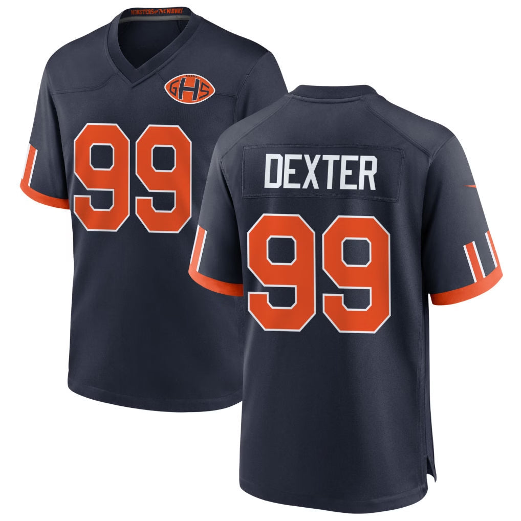 C.Bears #99 Gervon Dexter Sr Player Navy 2026 Rivalries Collection Home Game Odoa Stitched Jerseys