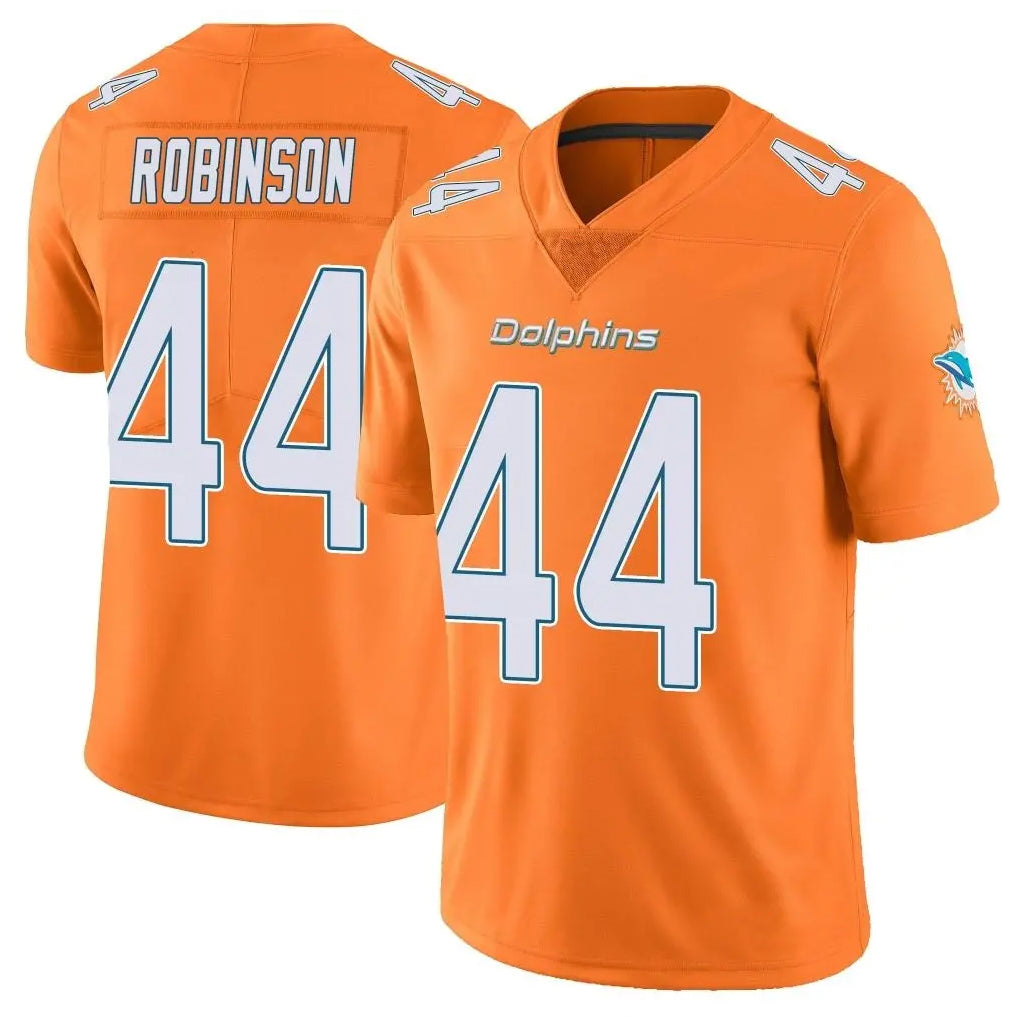M.Dolphins #44 Chop Robinson Player Orange Limited Home Game Odoa Stitched Jerseys