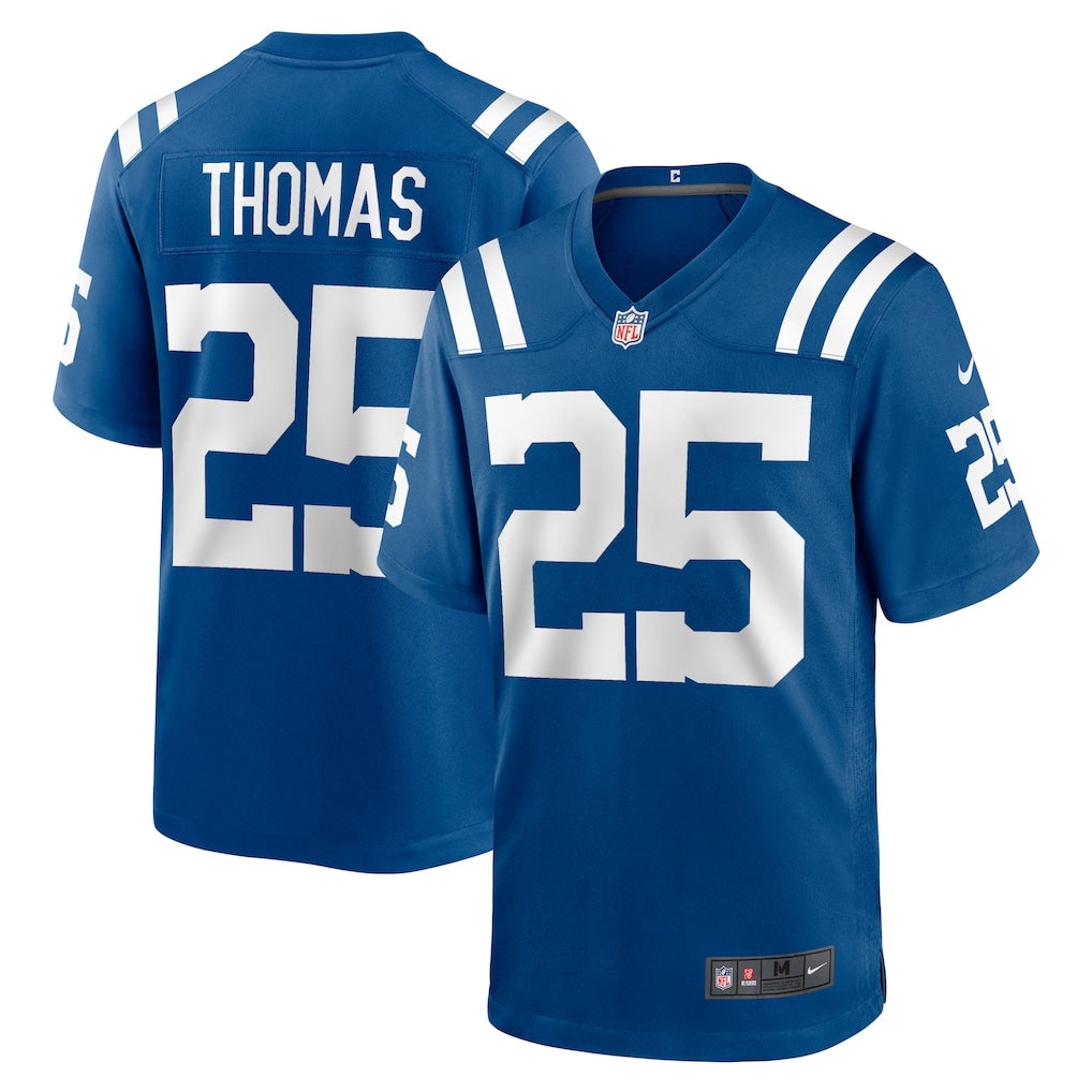 Odoa IN.Colts #25 Rodney Thomas Royal Player Game Jersey
