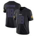 M.Vikings #18 Justin Jefferson Player Black Impact LImited Home Game Odoa Stitched Jerseys