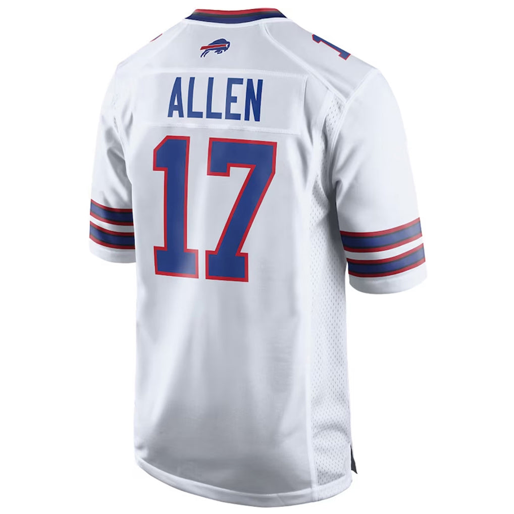 B.Bills #17 Josh Allen Player White Game Odoa Stitched Jerseys
