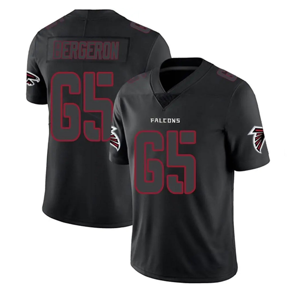 A.Falcons #65 Matthew Bergeron Player Black Impact Limited Game Odoa Stitched Jerseys