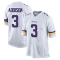 M.Vikings #3 Jordan Addison Player White Home Game Odoa Stitched Jerseys