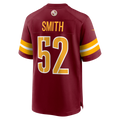 Odoa W.Commanders #52 Preston Smith Burgundy Team Game Jersey