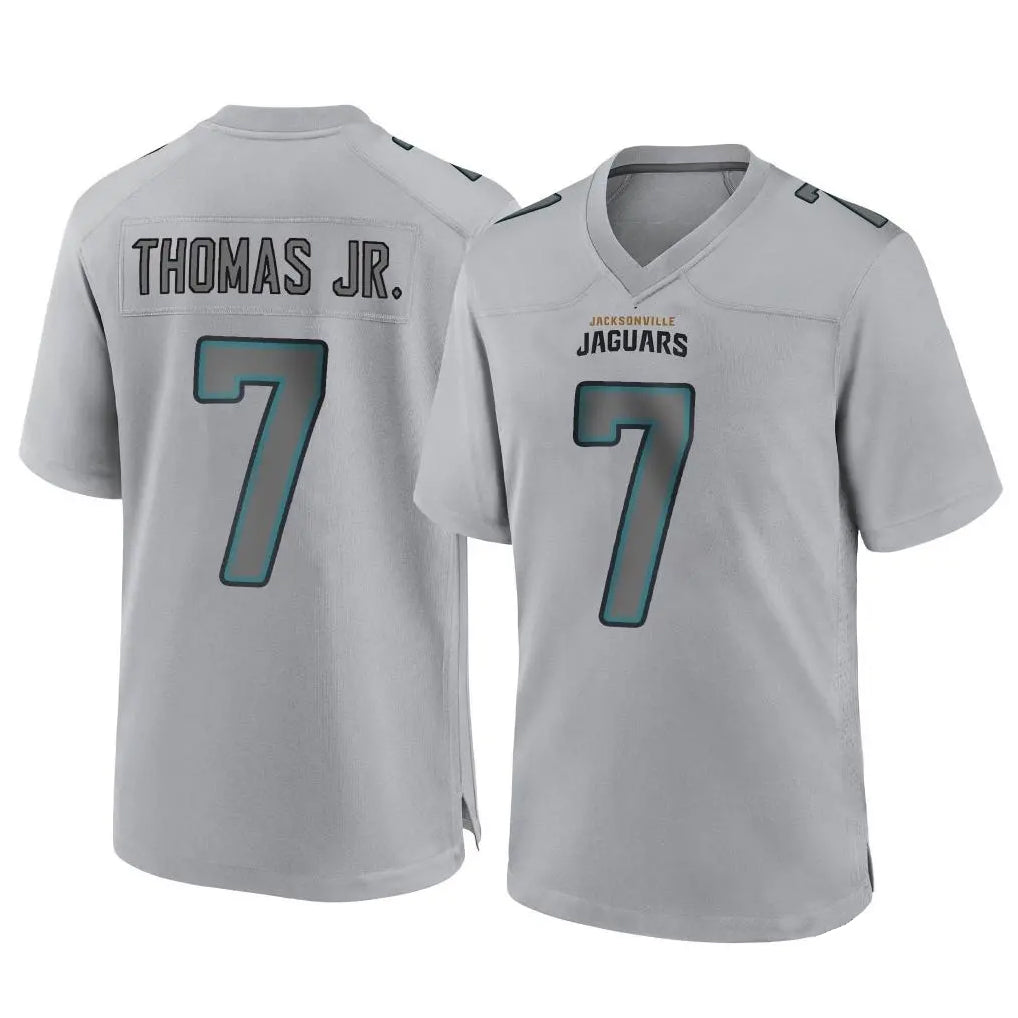 J.Jaguars #7 Brian Thomas Jr. Player Gray Atmosphere Fashion Home Game Odoa Stitched Jerseys