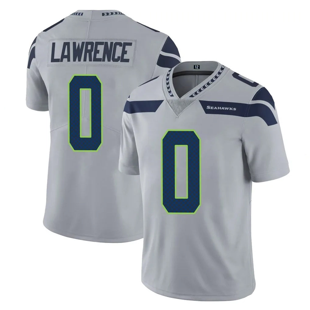 S.Seahawks #0 DeMarcus Lawrence Player Gray Limited Vapor Untouchable Home Game Odoa Stitched Jerseys