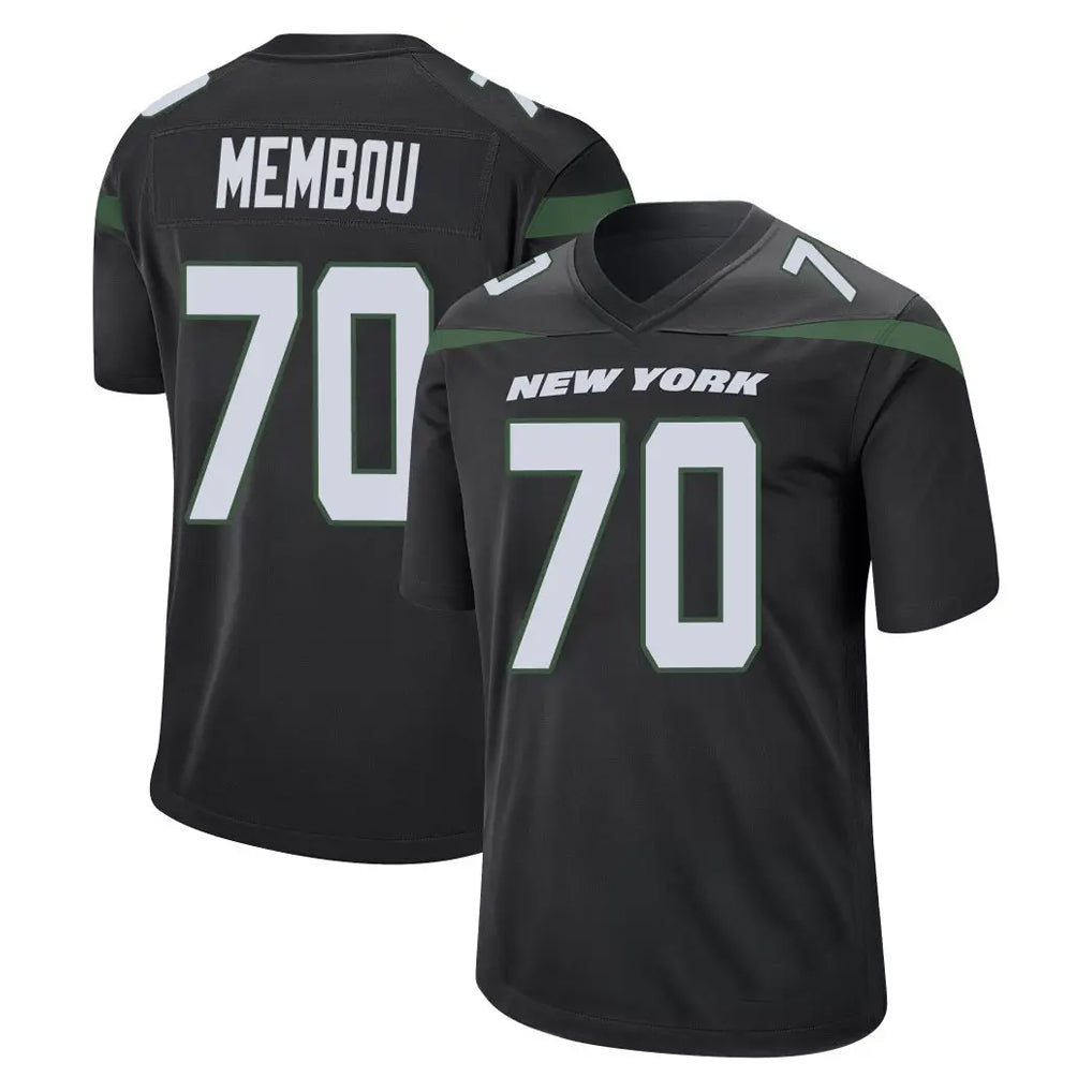 NY.Jets #70 Armand Membou Player Stealth Black Home Game Odoa Stitched Jerseys
