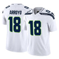 S.Seahawks #18 Elijah Arroyo Player White Limited Vapor F.U.S.E. Home Game Odoa Stitched Jerseys