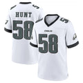 P.Eagles #58 Jalyx Hunt Player White Game Home Odoa Stitched Jerseys