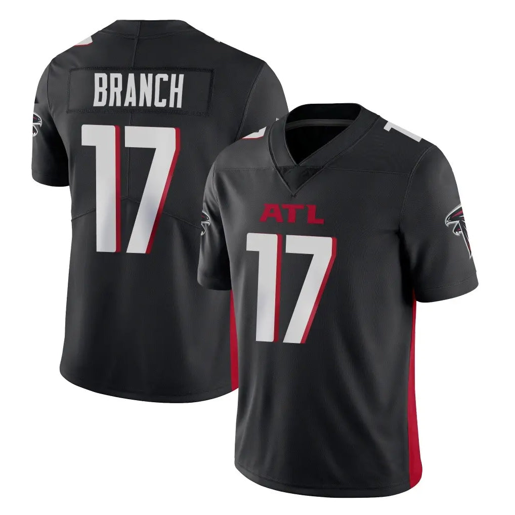 A.Falcons #17 Zachariah Branch Player Black Vapor Untouchable Limited Home Game Odoa Stitched Jerseys