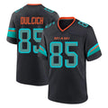 M.Dolphins #85 Greg Dulcich Player Black Pitch Rivalries Collection Home Game Odoa Stitched Jerseys