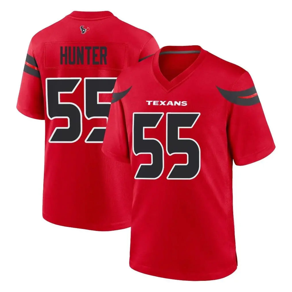 H.Texans #55 Danielle Hunter Player Red Alternate Home Game Odoa Stitched Jerseys