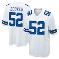 D.Cowboys #52 Tyler Booker Player White Home Game Odoa Stitched Jerseys