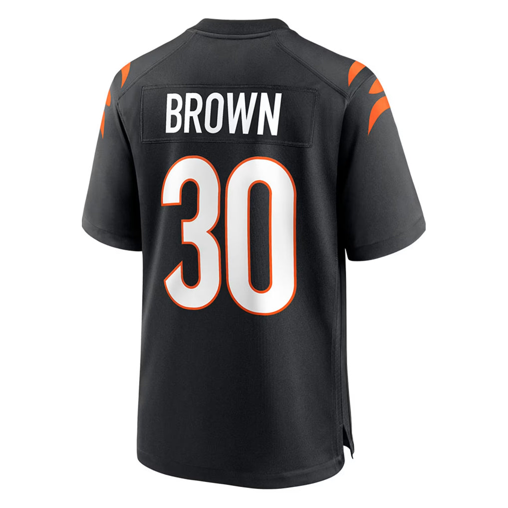 C.Bengals #30 Chase Brown Player Black Home Game Odoa Stitched Jerseys