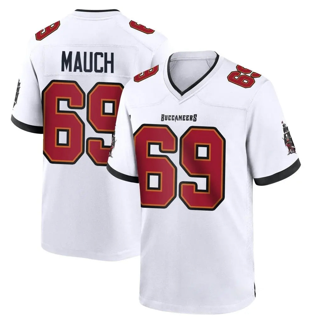 TB.Buccaneers #69 Cody Mauch Player White Home Game Odoa Stitched Jerseys