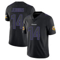 M.Vikings #14 Jauan Jennings Player Black Impact LImited Home Game Odoa Stitched Jerseys