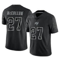 TB.Buccaneers #27 Zyon McCollum Player Black Reflective Limited Home Game Odoa Stitched Jerseys