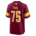 Odoa W.Commanders #75 Chris Paul Burgundy Player Game Jersey