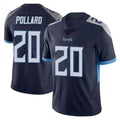 T.Titans #20 Tony Pollard Player Navy Limited Vapor Untouchable Home Game Odoa Stitched Jerseys