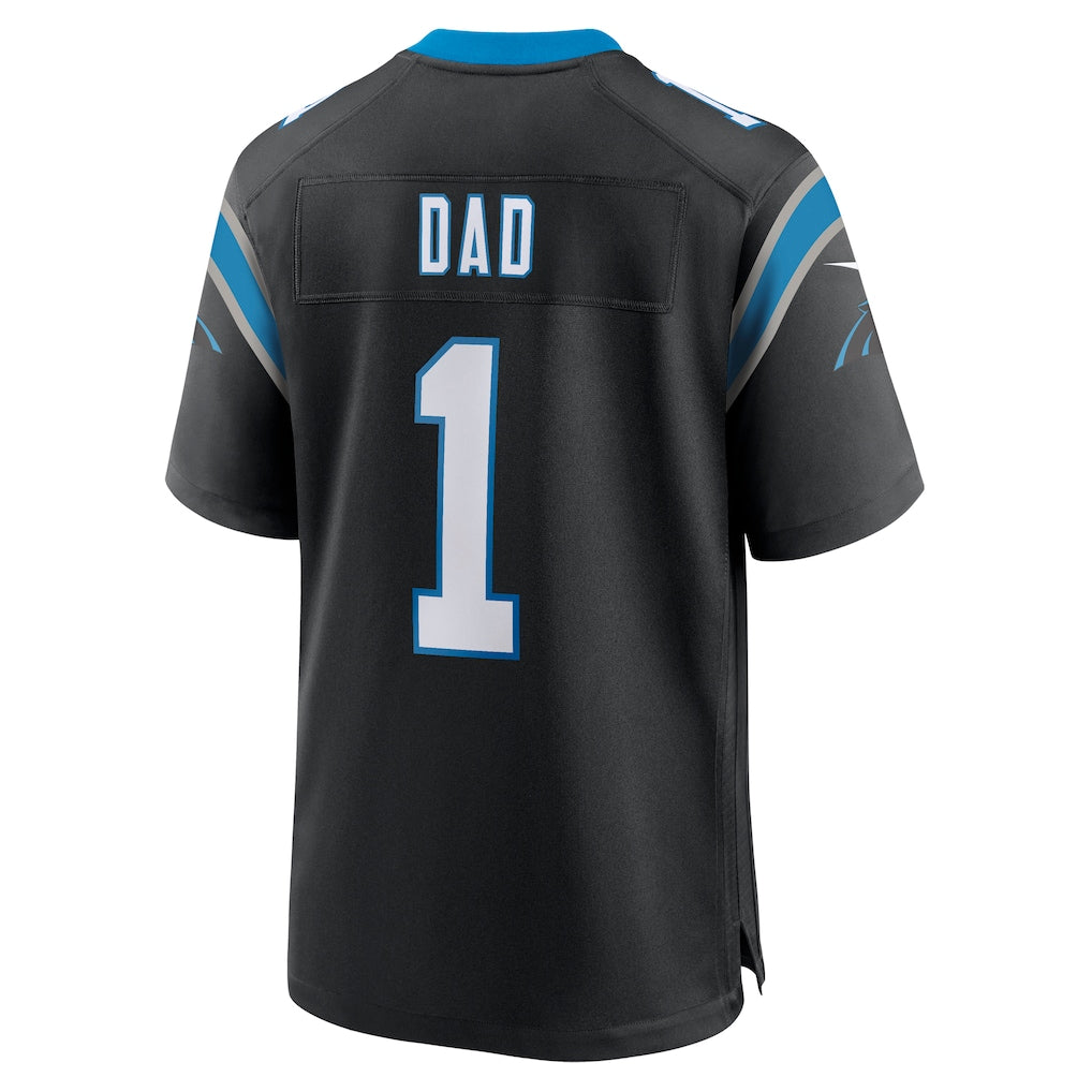Odoa C.Panthers #1 Dad Black Game Jersey